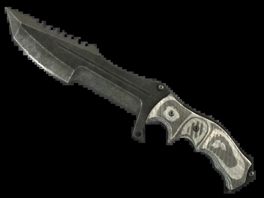 ★ StatTrak™ Охотничий нож | Черный глянец (Закалённое в боях)
