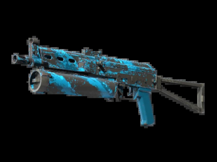 StatTrak™ ПП-19 «Бизон» | Синяя струя (Поношенное)
