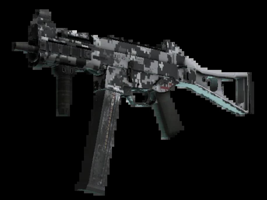 Сувенирный UMP-45 | Пиксельный камуфляж «Город» (Поношенное)