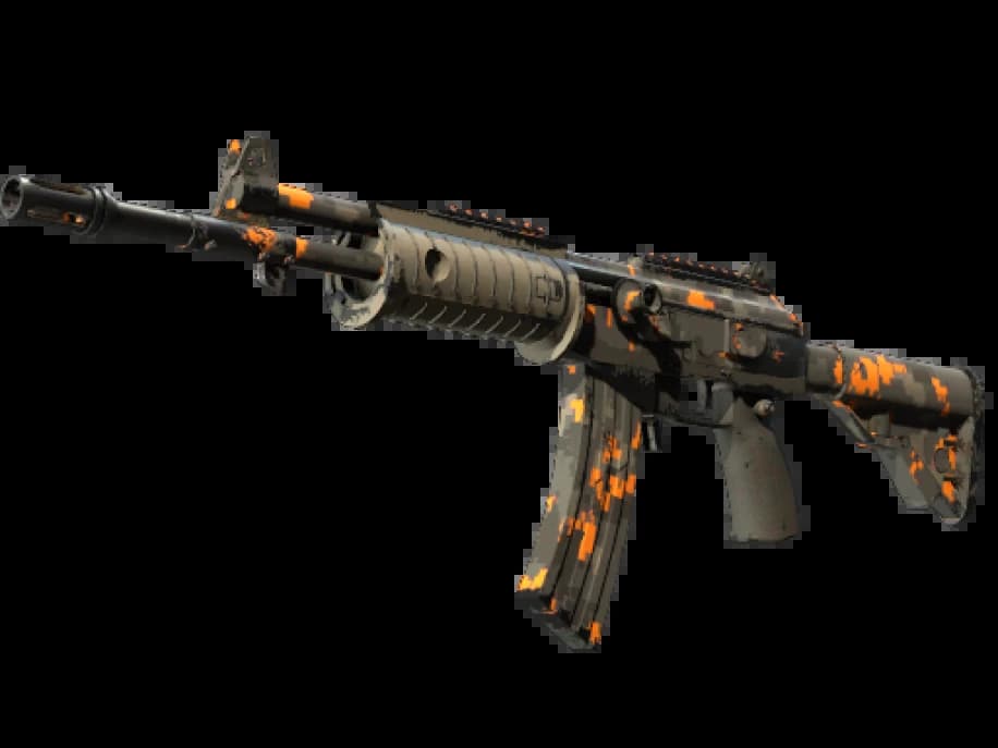 StatTrak™ Автомат «Галиль» | Пиксельный камуфляж «Ржавчина» (Поношенное)