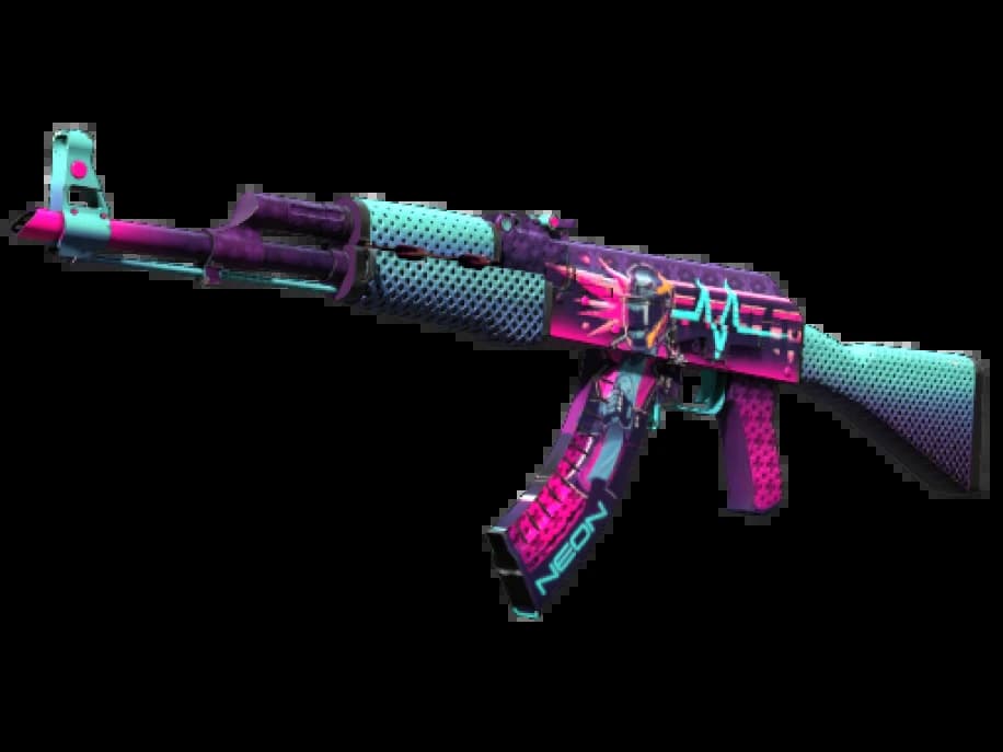 AK-47 | Неоновый гонщик (Немного поношенное)