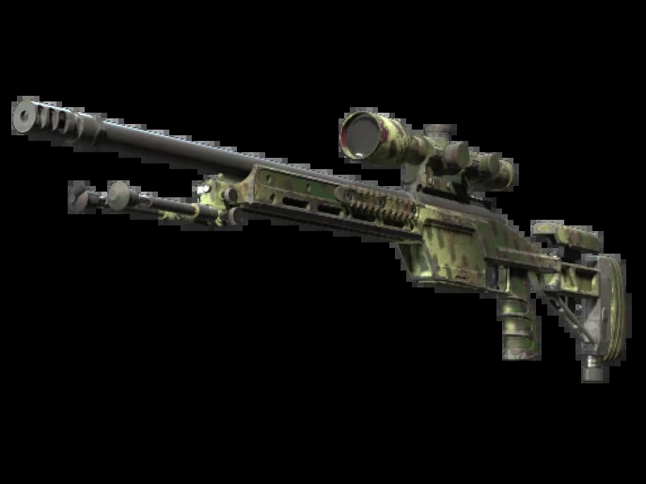 SSG 08 | Лишайниковая штриховка (Поношенное)