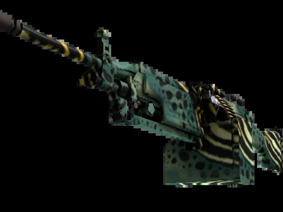 StatTrak™ M249 | Укус изумрудного яда (Прямо с завода)