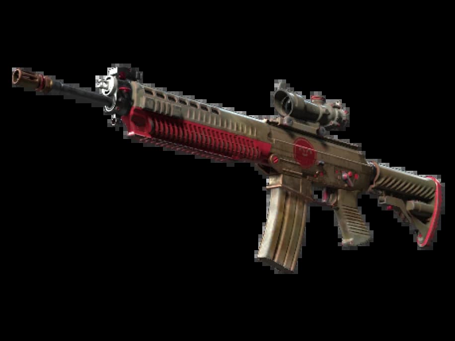 SG 553 | Ягодный гелькоут (Поношенное)