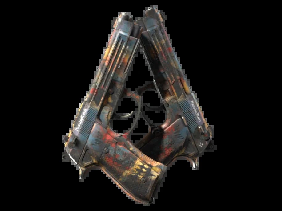 StatTrak™ Dual Berettas | Убежище (Поношенное)