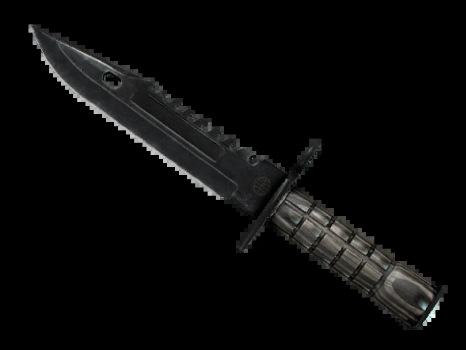 ★ StatTrak™ Штык-нож M9 | Черный глянец (Поношенное)