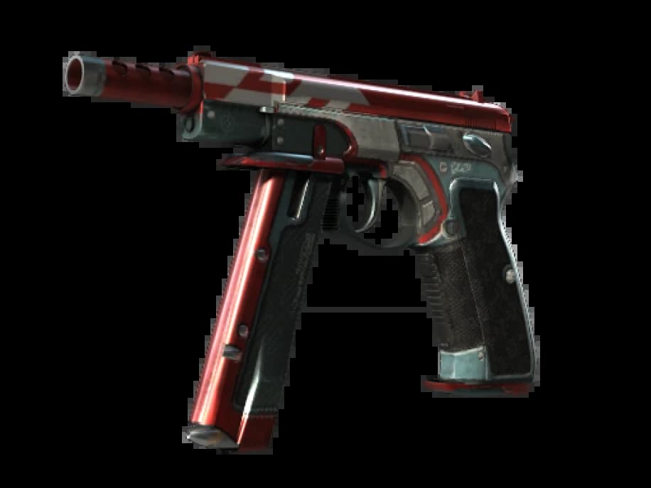 CZ75-Auto | Красный ястреб (Немного поношенное)