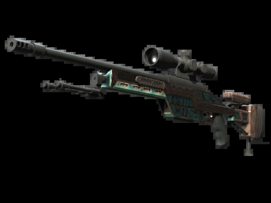Сувенирный SSG 08 | Лазурная роспись (Прямо с завода)