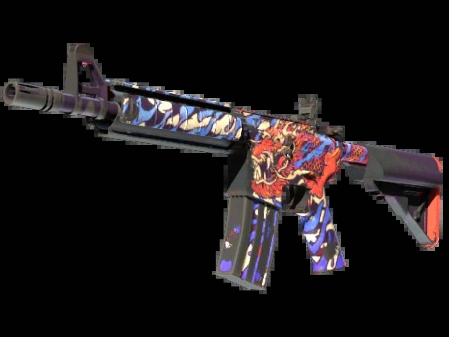 M4A4 | 龍王 (Король драконов) (Поношенное)