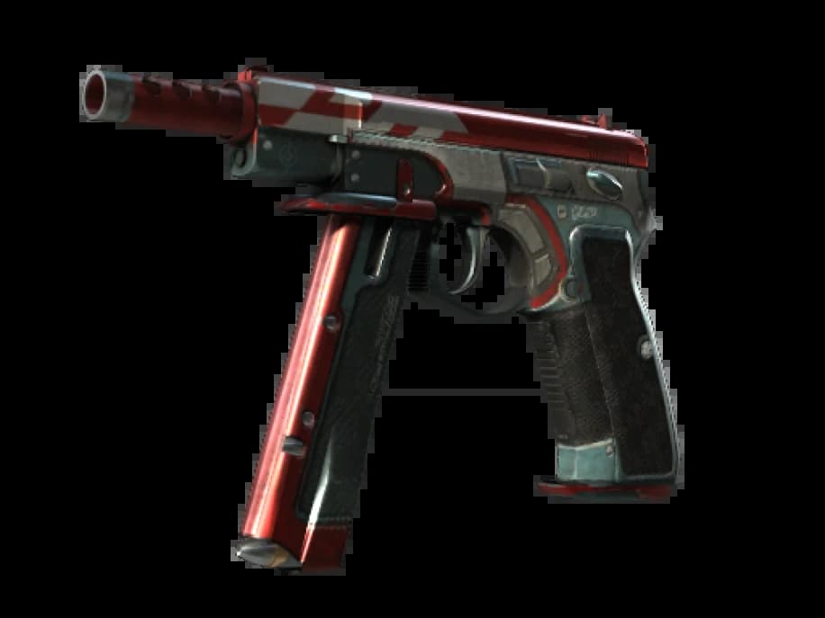 CZ75-Auto | Красный ястреб (После полевых испытаний)