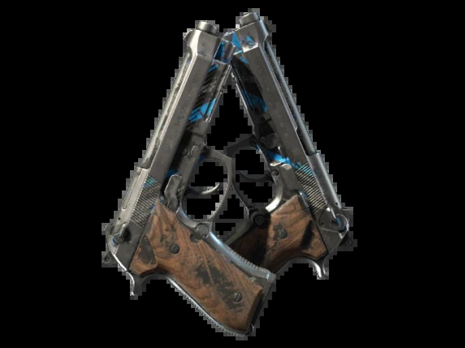 StatTrak™ Dual Berettas | Клочки (Закалённое в боях)