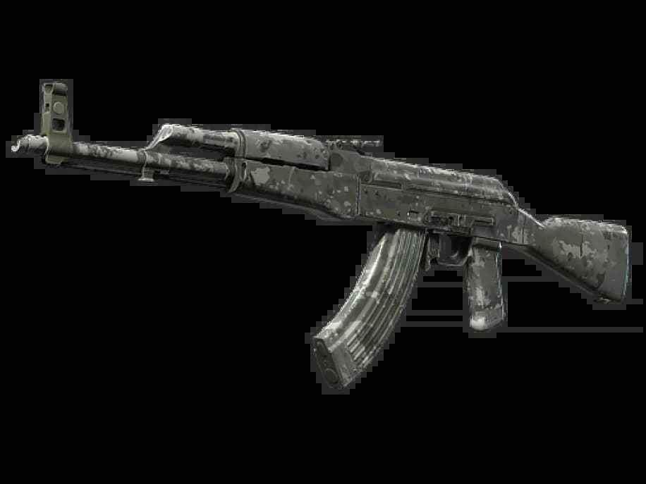 AK-47 | Смешанный серый камуфляж (Поношенное)