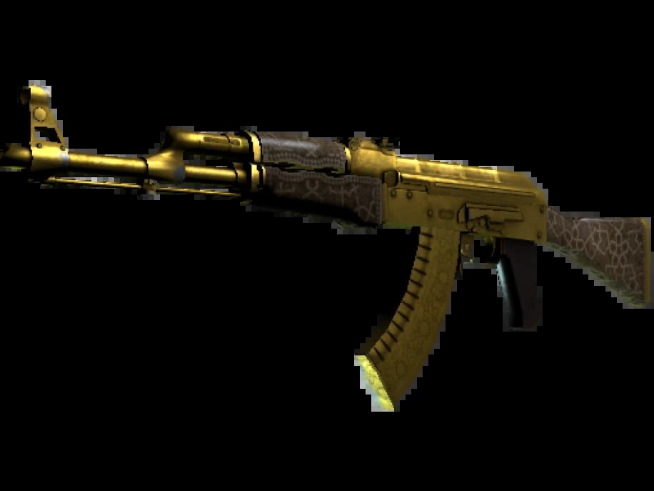 Сувенирный AK-47 | Золотая арабеска (Закалённое в боях)