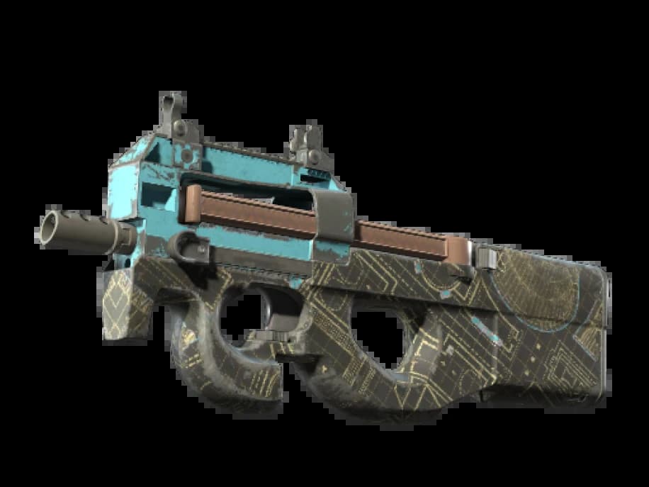 Сувенирный P90 | Чертёж-негатив (После полевых испытаний)