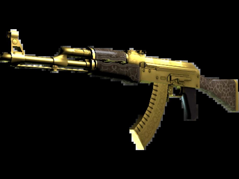 Сувенирный AK-47 | Золотая арабеска (Немного поношенное)