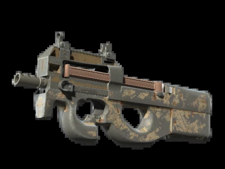 Сувенирный P90 | Пиксельный камуфляж «Пустыня» (Закалённое в боях)