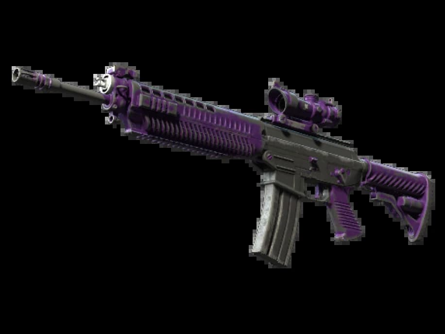 SG 553 | Ультрафиолет (Закалённое в боях)