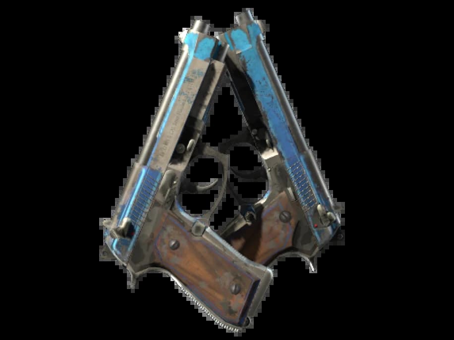 StatTrak™ Dual Berettas | Городской шок (Закалённое в боях)