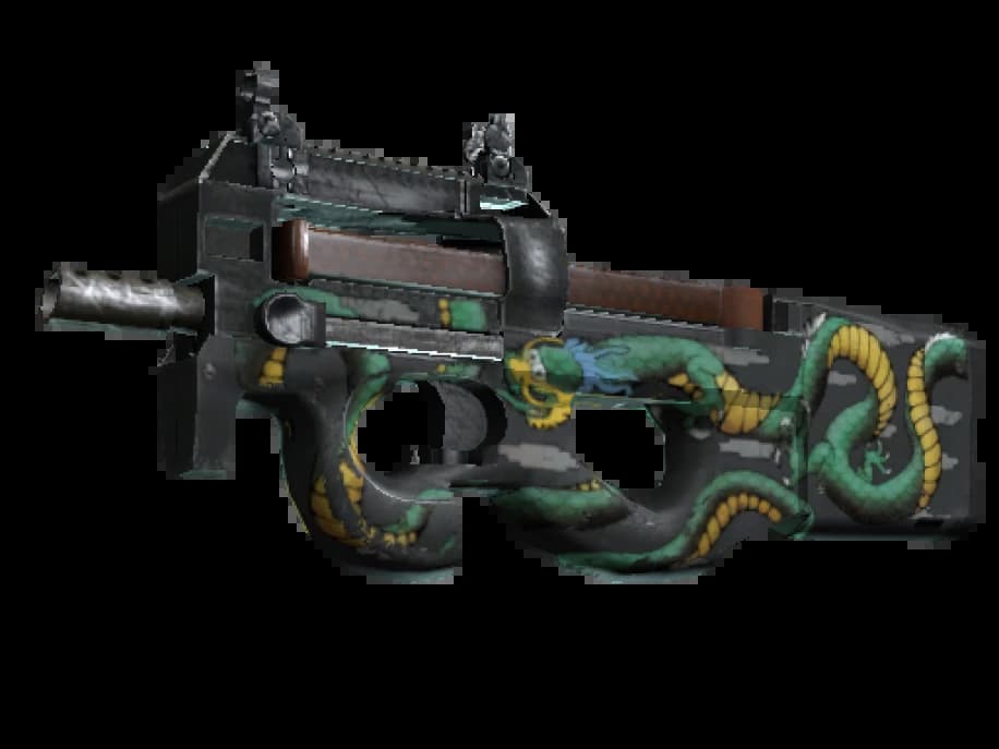 StatTrak™ P90 | Изумрудный дракон (После полевых испытаний)