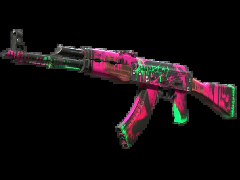StatTrak™ AK-47 | Неоновая революция (Поношенное)