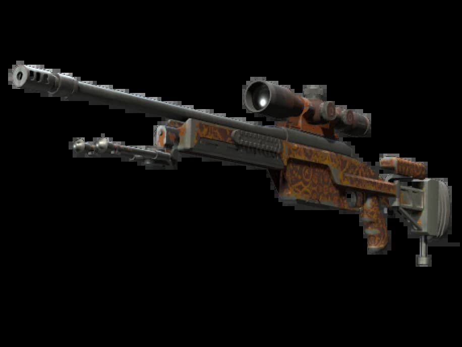 SSG 08 | Оранжевая филигрань (После полевых испытаний)