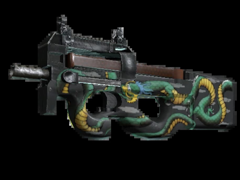 StatTrak™ P90 | Изумрудный дракон (Немного поношенное)