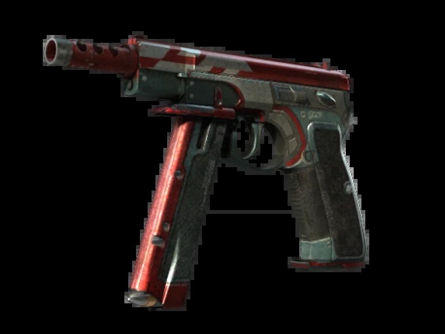 StatTrak™ CZ75-Auto | Красный ястреб (Закалённое в боях)