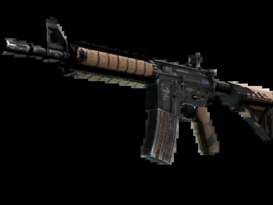 StatTrak™ M4A4 | Poly Mag (Поношенное)