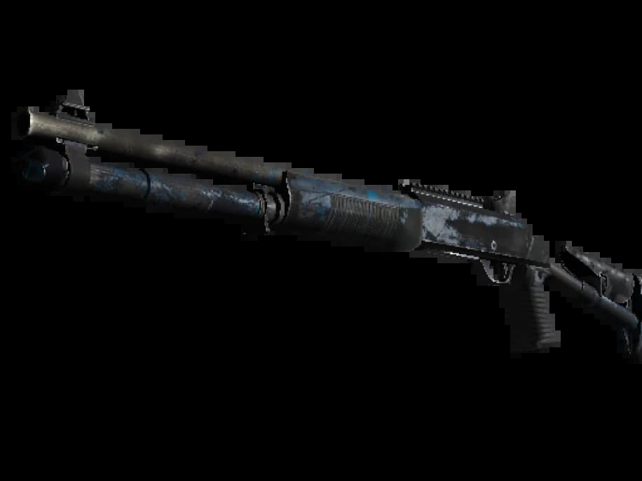 XM1014 | Смешанный синий камуфляж (Закалённое в боях)