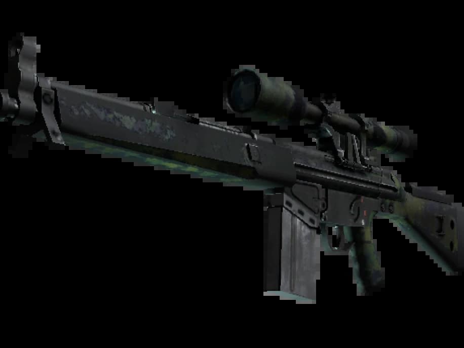 Сувенирный G3SG1 | Тропическая штриховка (Закалённое в боях)