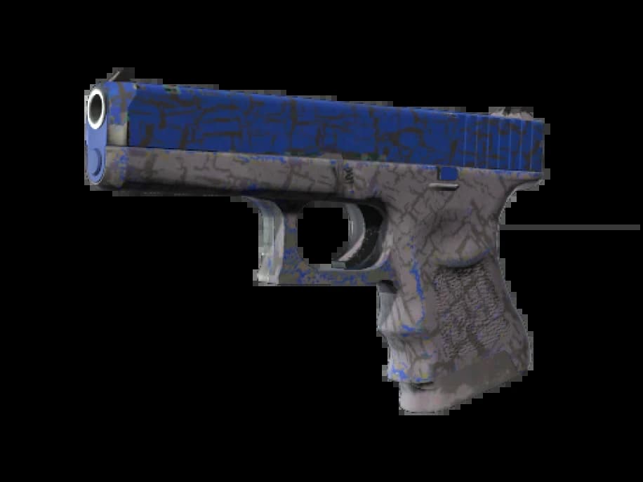 Glock-18 | Синяя трещина (После полевых испытаний)