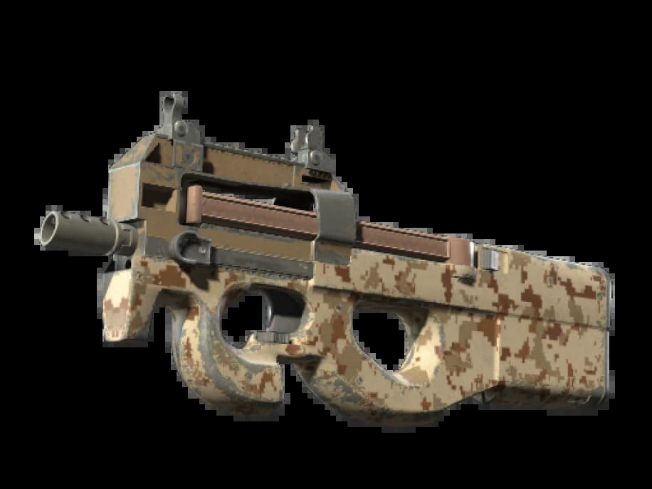 P90 | Пиксельный камуфляж «Пустыня» (Поношенное)