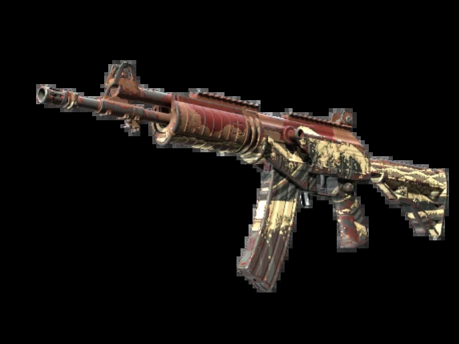 StatTrak™ Автомат «Галиль» | Багровое цунами (После полевых испытаний)