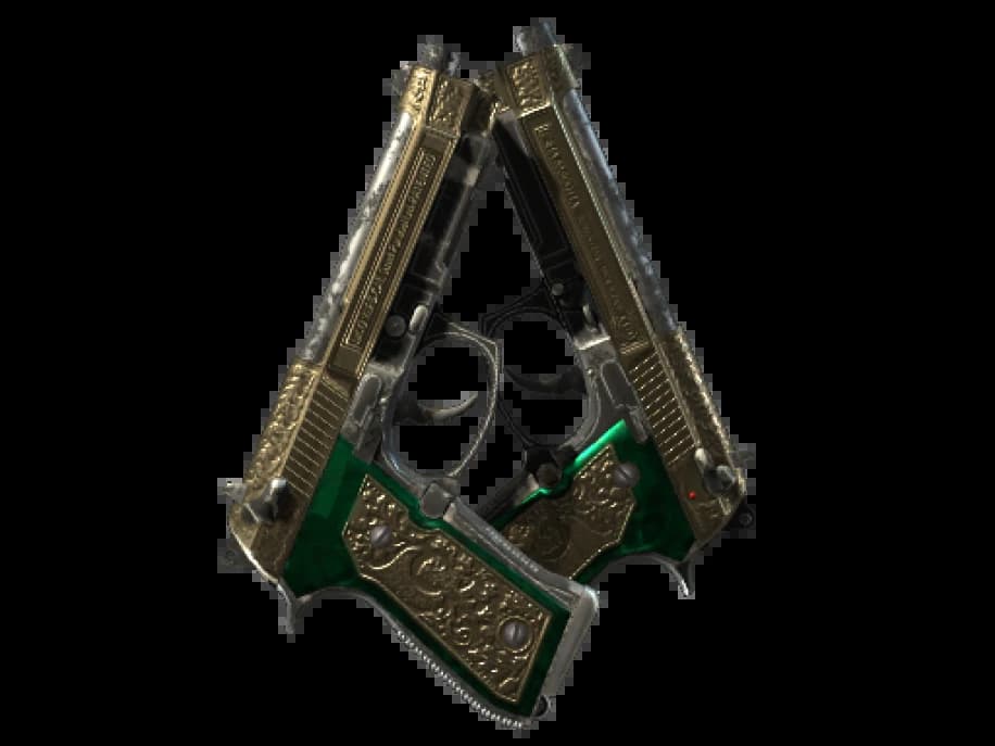 StatTrak™ Dual Berettas | Королевская чета (Поношенное)