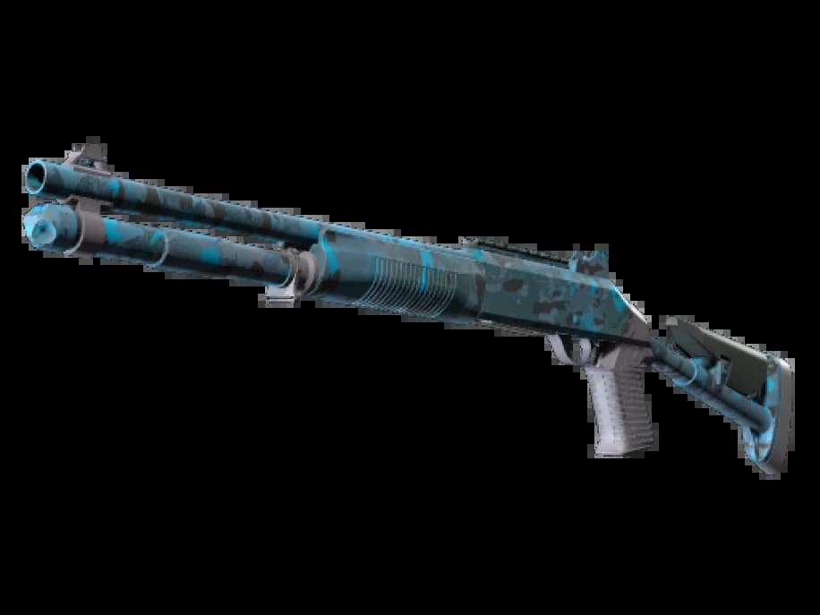 Сувенирный XM1014 | Смешанный синий камуфляж (Немного поношенное)
