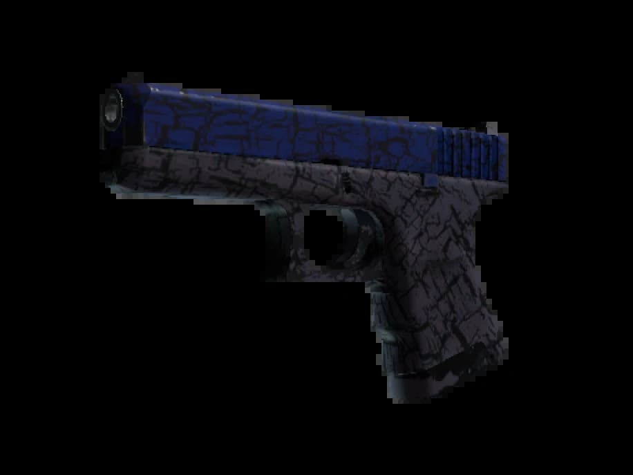 StatTrak™ Glock-18 | Синяя трещина (Поношенное)