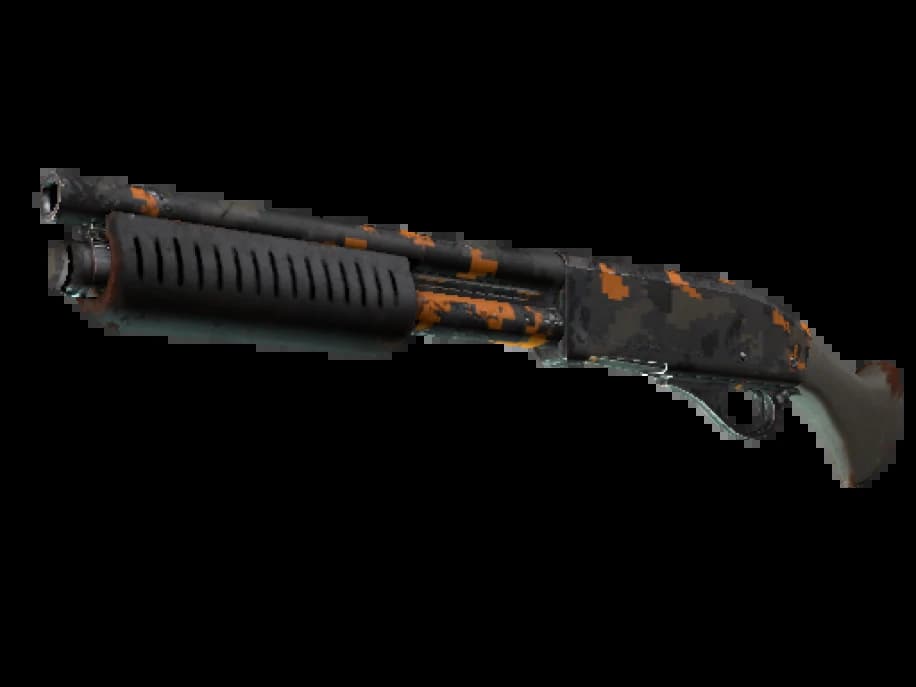 StatTrak™ Sawed-Off | Пиксельный камуфляж «Ржавчина» (После полевых испытани?