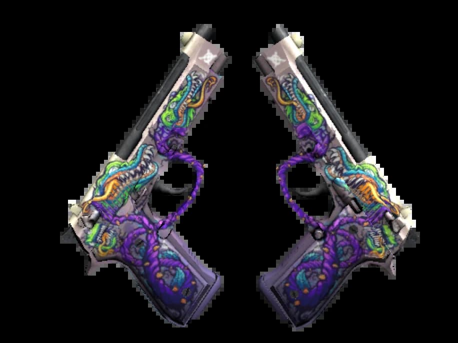 StatTrak™ Dual Berettas | Хищные растения (Немного поношенное)