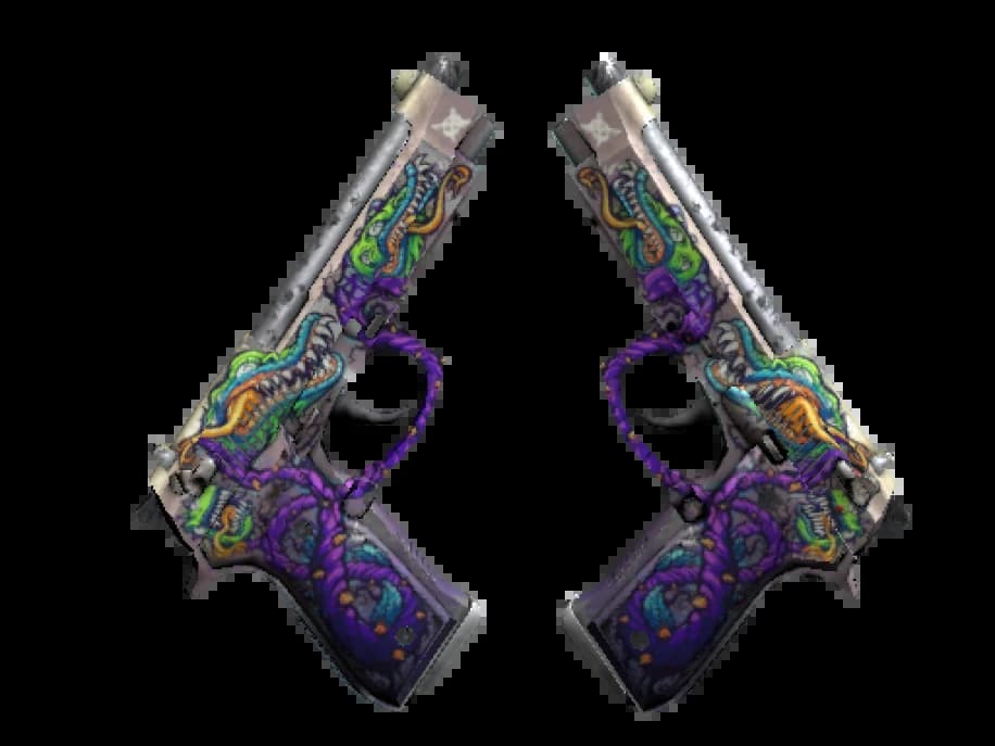StatTrak™ Dual Berettas | Хищные растения (Закалённое в боях)