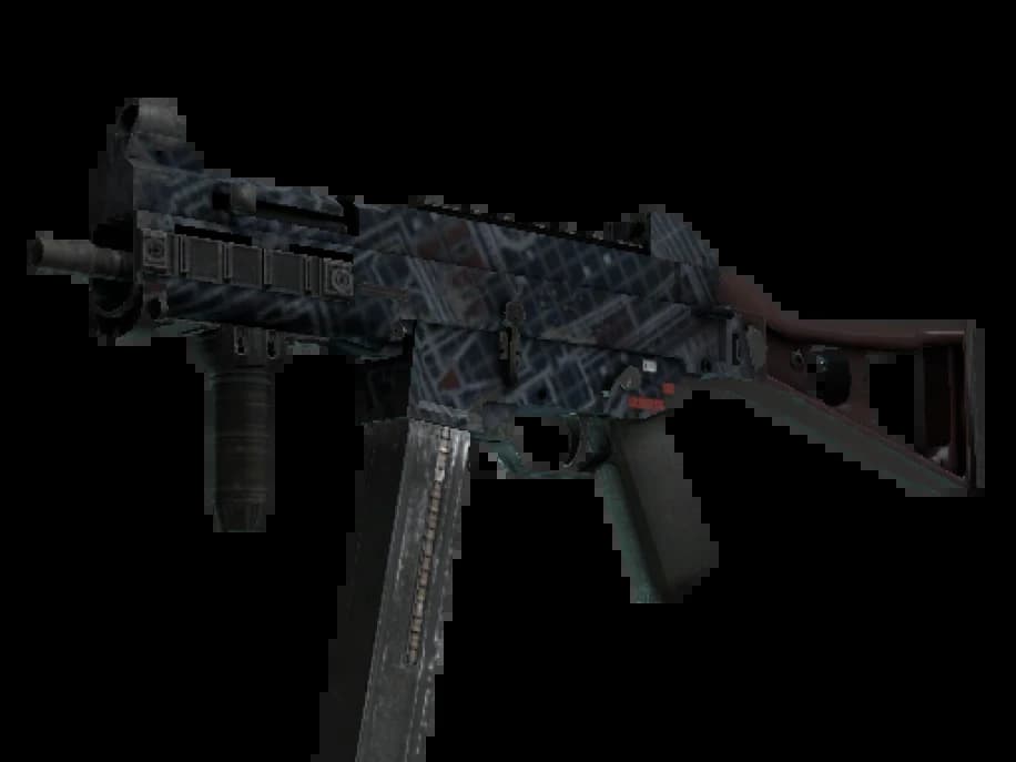 Сувенирный UMP-45 | Чертёж-гравировка (Поношенное)