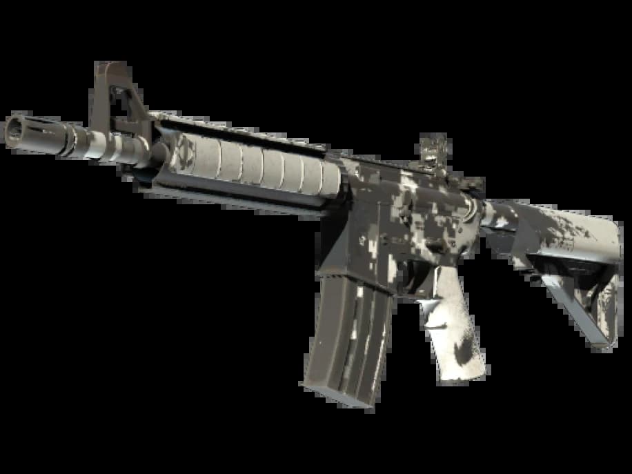 M4A4 | Пиксельный камуфляж «Город» (Поношенное)