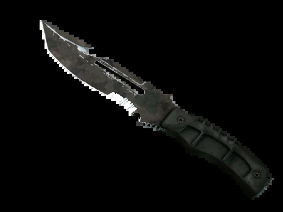 ★ StatTrak™ Нож выживания | Пиксельный камуфляж «Лес» (Закалённое в боях)