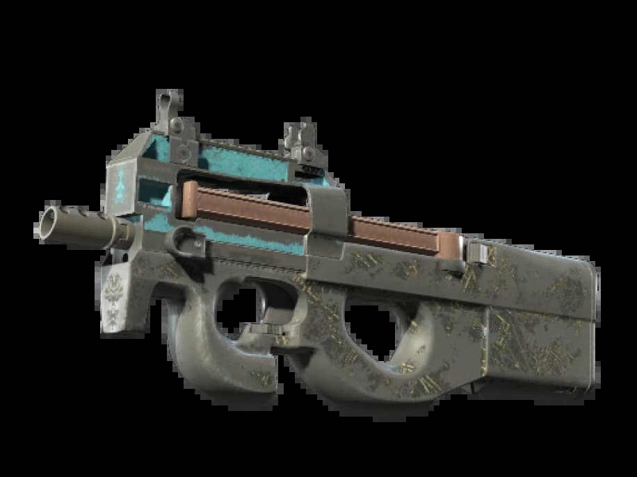 Сувенирный P90 | Чертёж-негатив (Закалённое в боях)