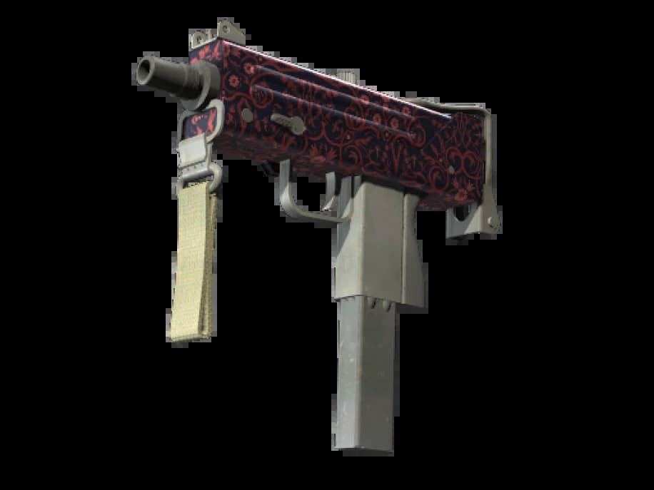 MAC-10 | Красная филигрань (Немного поношенное)