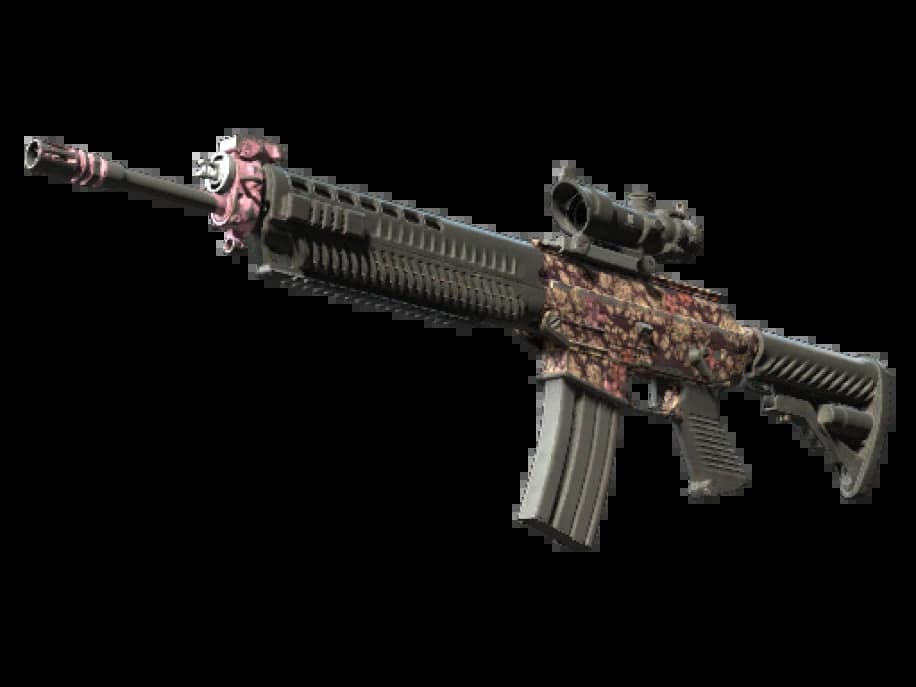 Сувенирный SG 553 | Пустынное цветение (Закалённое в боях)