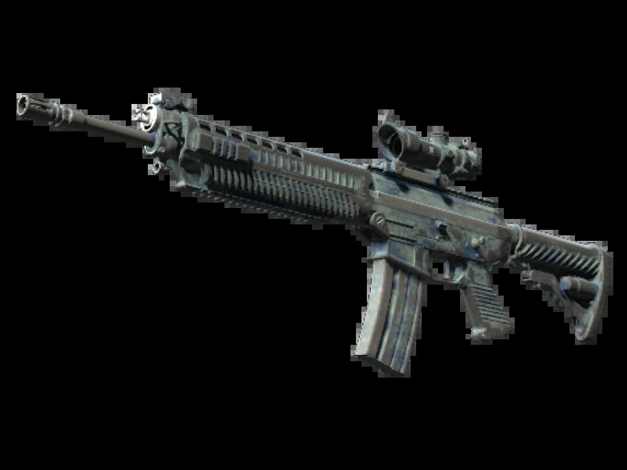 StatTrak™ SG 553 | Брызги волны (Закалённое в боях)
