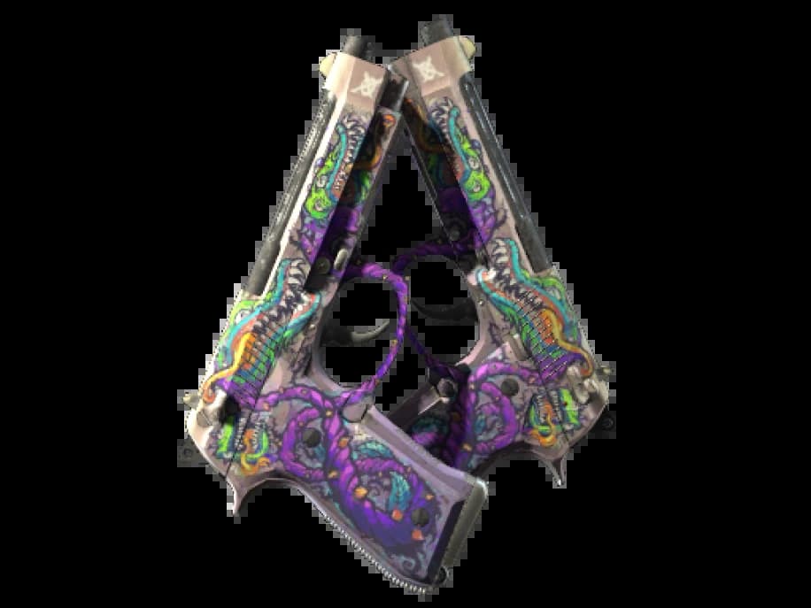 StatTrak™ Dual Berettas | Flora Carnivora (Поношенное)