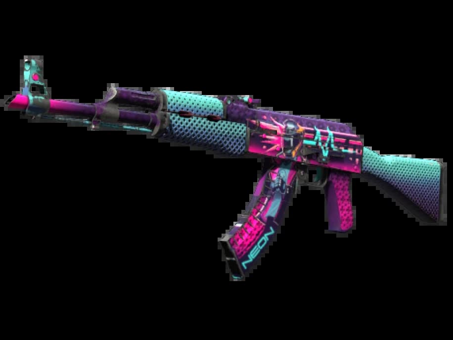 AK-47 | Неоновый гонщик (Поношенное)