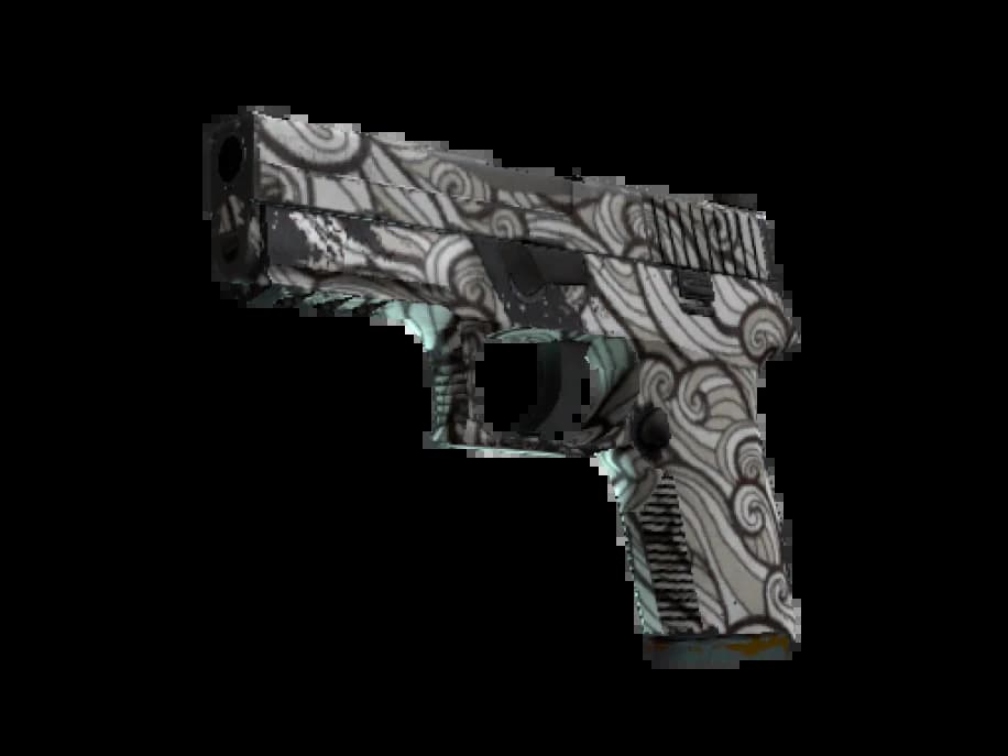Сувенирный P250 | Пороховой дым (Поношенное)