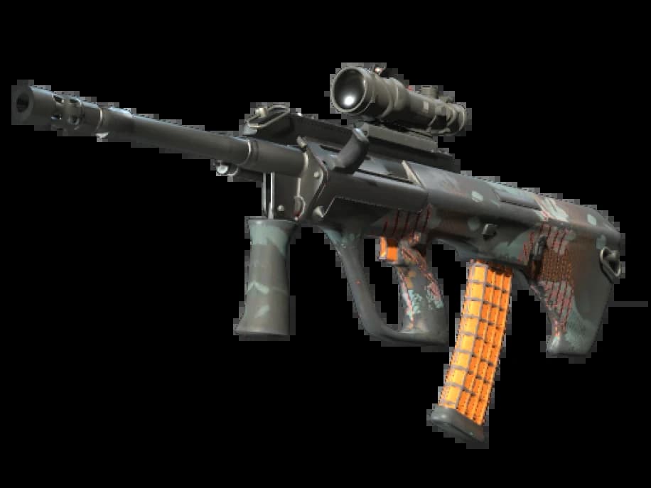 StatTrak™ AUG | Янтарный шквал (Поношенное)